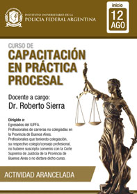 12 DE AGOSTO . CURSO CAPACITACIÓN EN PRÁCTICA PROCESAL