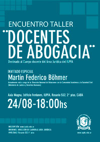 ENCUENTRO/TALLER . DOCENTES DE ABOGACÍA . IUPFA