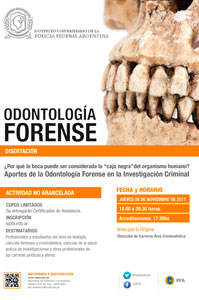 09 DE NOVIEMBRE . ODONTOLOGÍA FORENSE