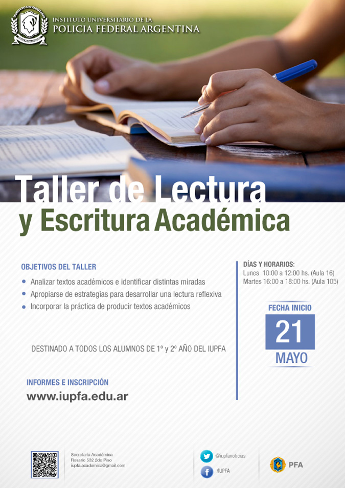 21 DE MAYO . TALLER DE LECTURA Y ESCRITURA ACADÉMICA