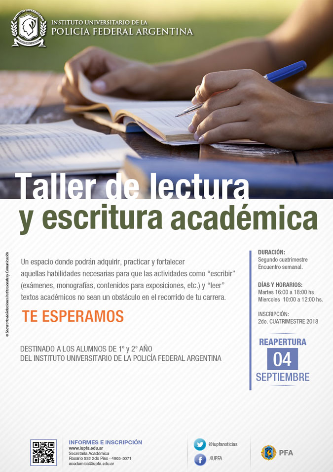 04 DE SEPTIEMBRE . TALLER DE LECTURA Y ESCRITURA ACADÉMICA