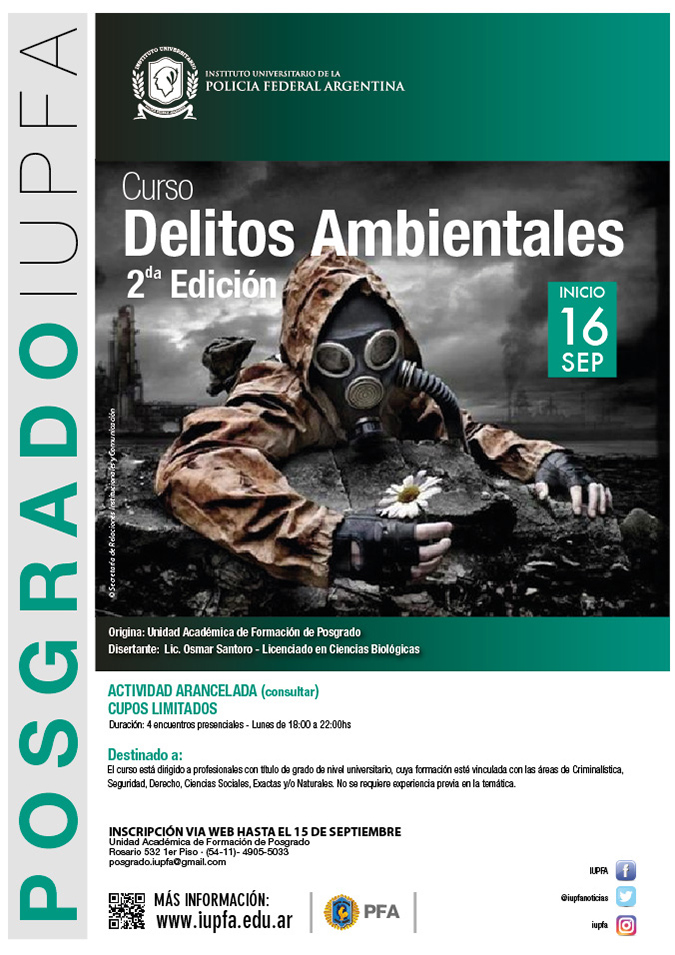 16 DE SEPTIEMBRE . DELITOS AMBIENTALES . IUPFA