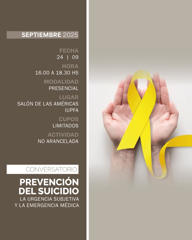 CONVERSATORIO PREVENCIÓN DEL SUICIDIO - IUPFA