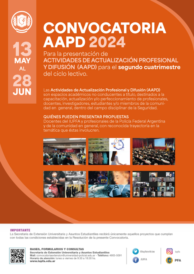 CONVOCATORIA AAPD - IUPFA